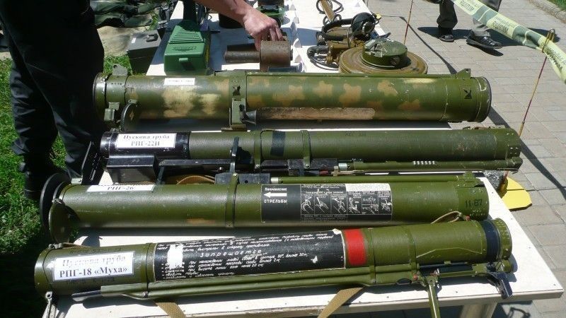 Rosyjskie, jednorazowe ręczne granatniki przeciwpancerne.