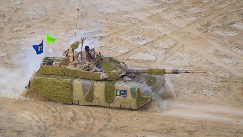 Czołg Karrar w bogatszej wersji dla Korpusu Strażników Rewolucji.