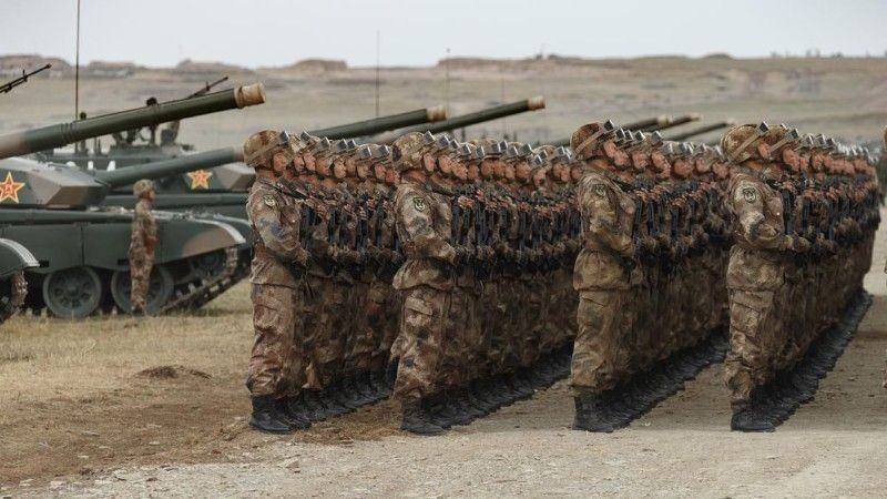 Chińscy żołnierze na wspólnych ćwiczeniach z Rosją