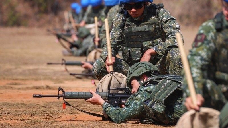 Tajwańscy żołnierze w czasie ćwiczeń
