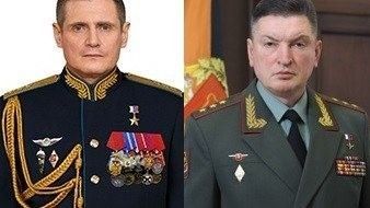 Od lewej generał-pułkownik Tieplinskij i generał-pułkownik Łapin.