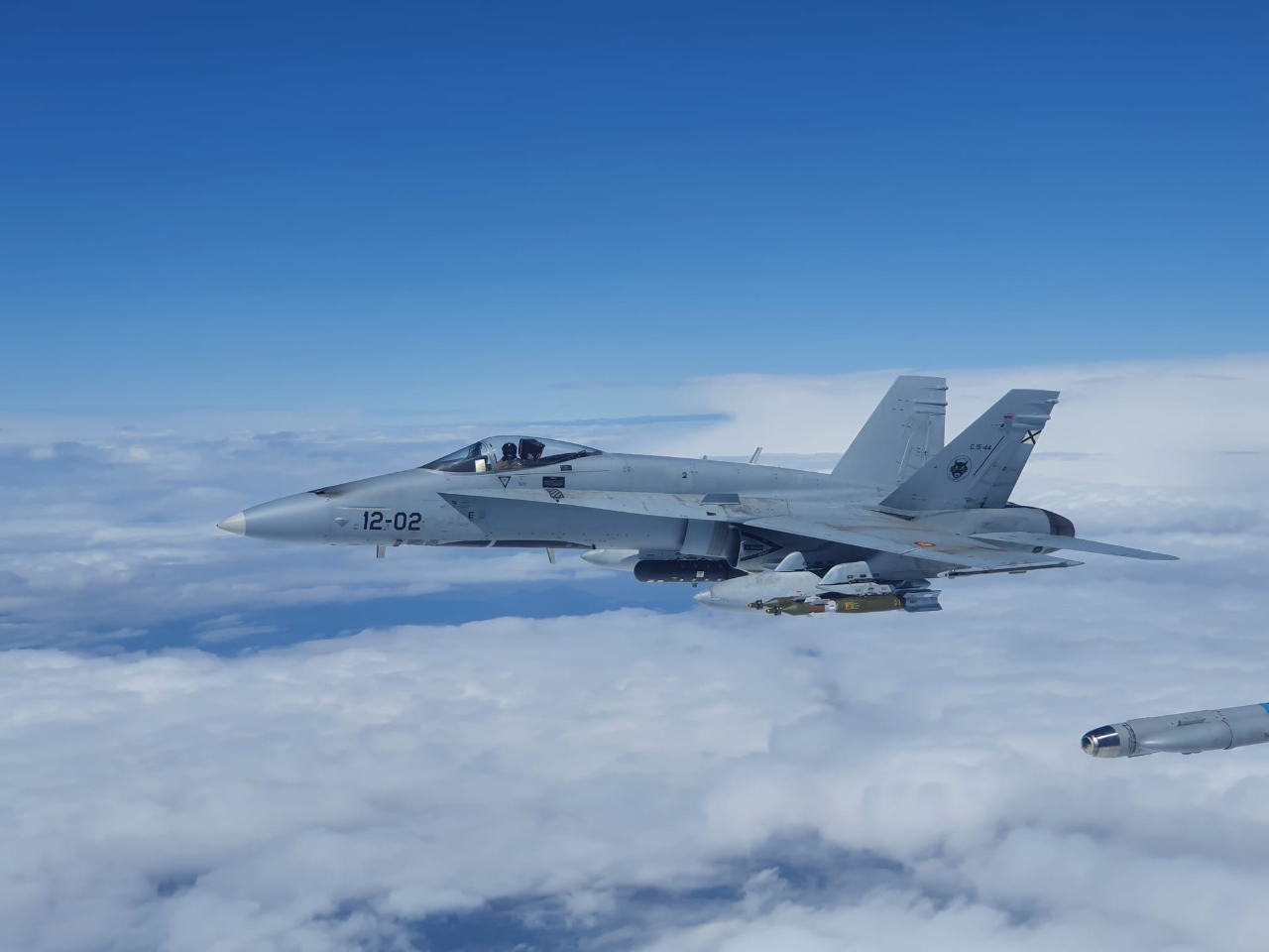 Hiszpański EF-18M rozbił się w Saragossie