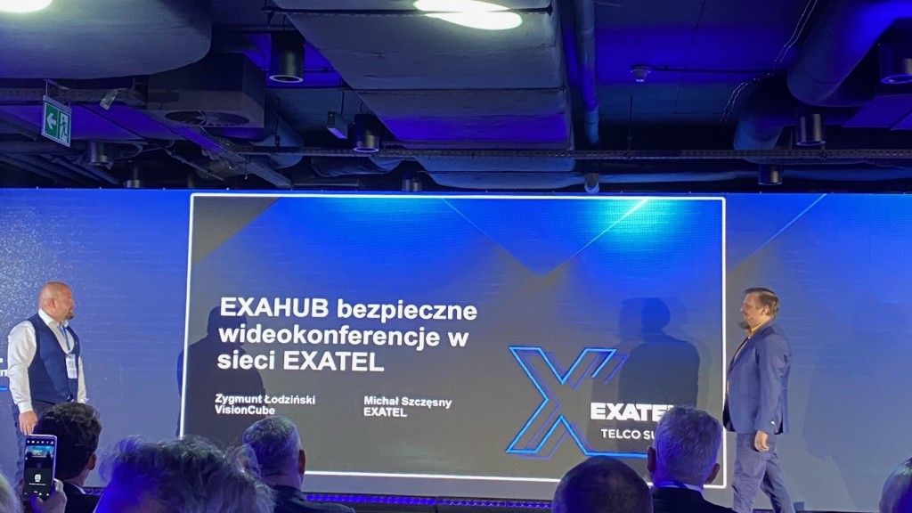 W czasie drugiego dnia konferencji Exatel Telco Summit Zygmunt Łodziński z VisionCube oraz Michał Szczęsny z EXATEL przedstawili wspólne narzędzie EXAHUB