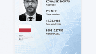 Przykład mDowodu - zdjęcie ilustracyjne