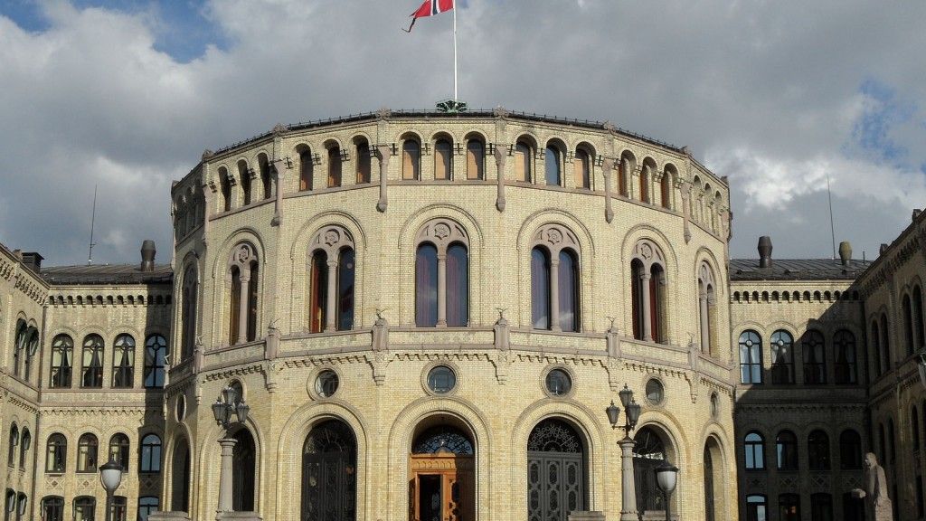parlament budynek Norwegia Oslo