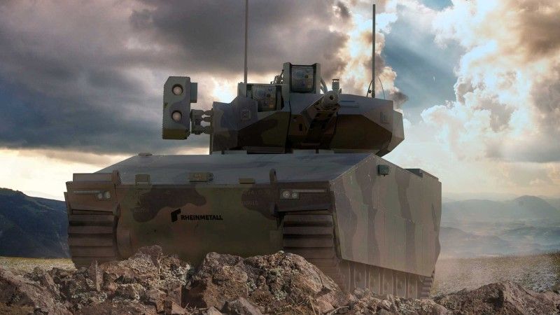 Wizualizacja bojowego wozu piechoty XM30 MICV w koncepcji American Rheinmetall Vehicles.