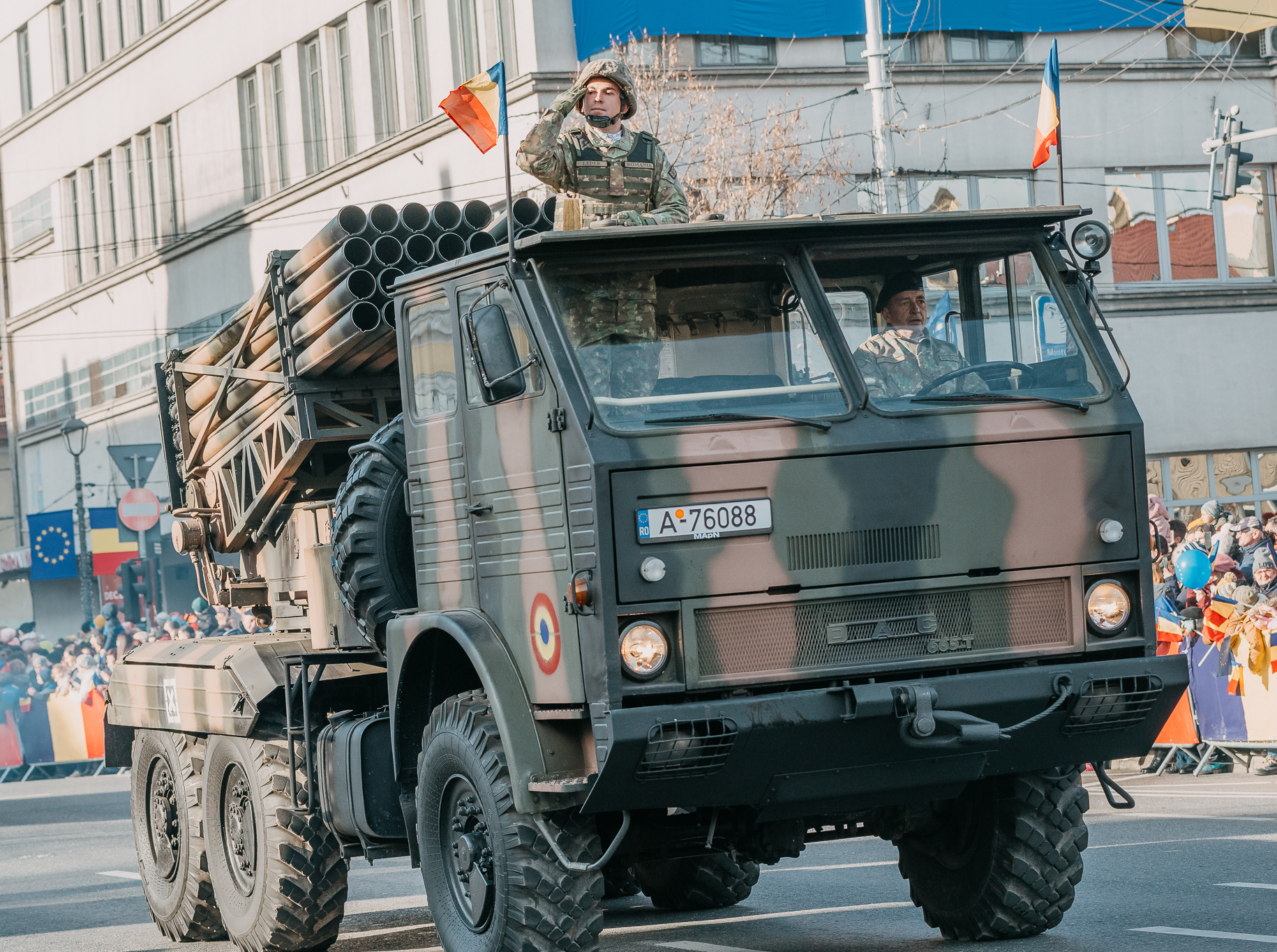 Rumuński Grad na ukraińskim stepie w ogniu