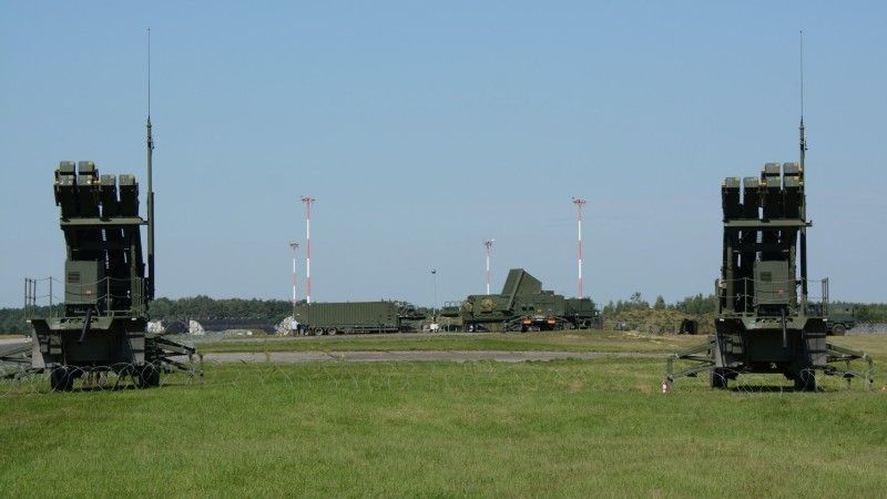Polish Patriot system, deployed to Łask AB.