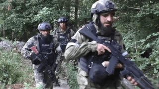 Kadyrowcy w okupowanej Ukrainie, Donbas, 11 lipca 2022 roku.