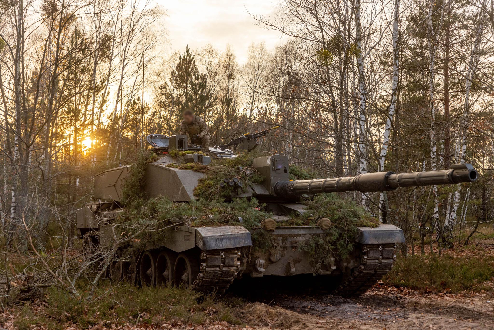 Pierwszy ukraiński Challenger 2 na Ukrainie zniszczony