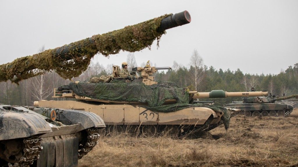 Abrams w towarzystwie polskich czołgów