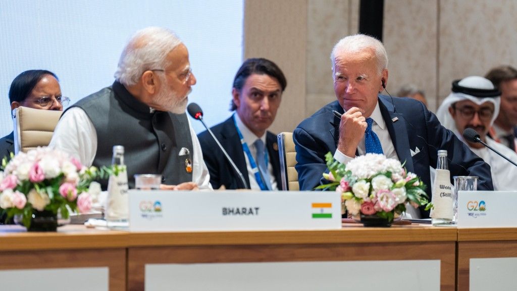 Premier Indii Narendra Modi i J. Biden