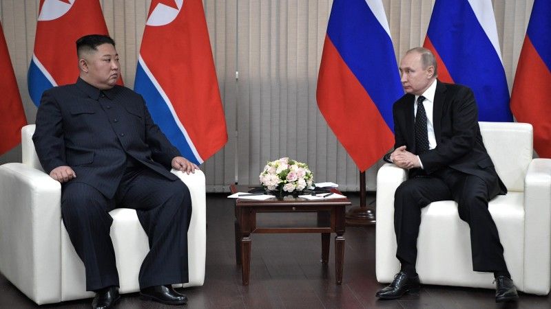 Putin i Kim Dzong Un