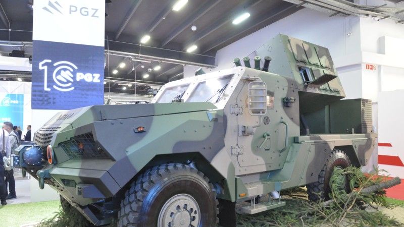 Koncepcja pojazdu Ottokar-Brzoza z wyrzutnią ppk Brimstone