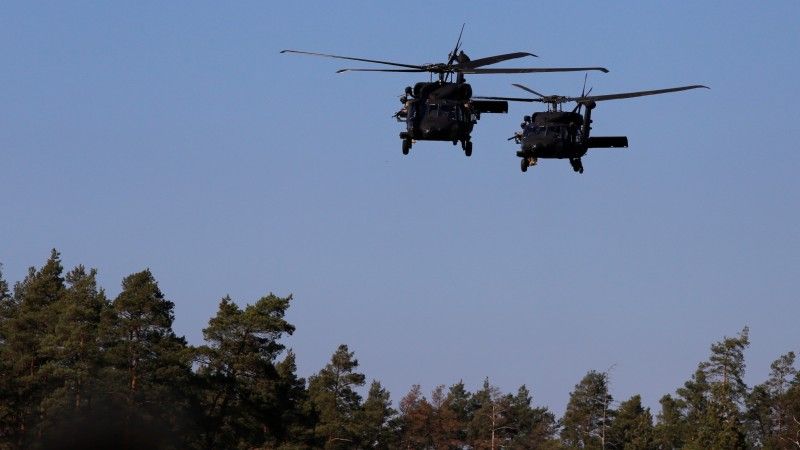 Śmigłowce S-70i Black Hawk zespołu lotniczego jednostki GROM.