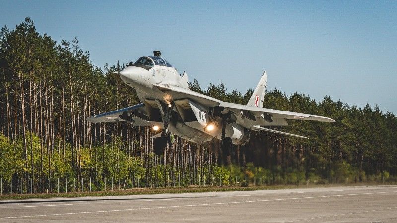 MiG-29 na DOL Wielbark.