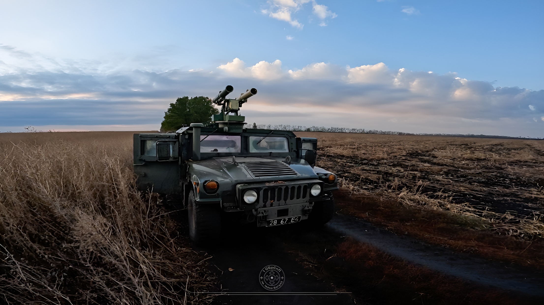 Ukraiński przeciwpancerny Amulet trafił na Humvee