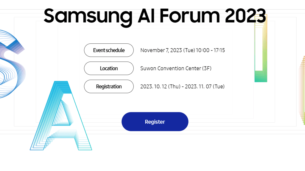 Już 7 listopada br. odbędzie się Samsung AI Forum 2023 w Suwon Convention Center (w prowincji Gyeonggi w Korei)