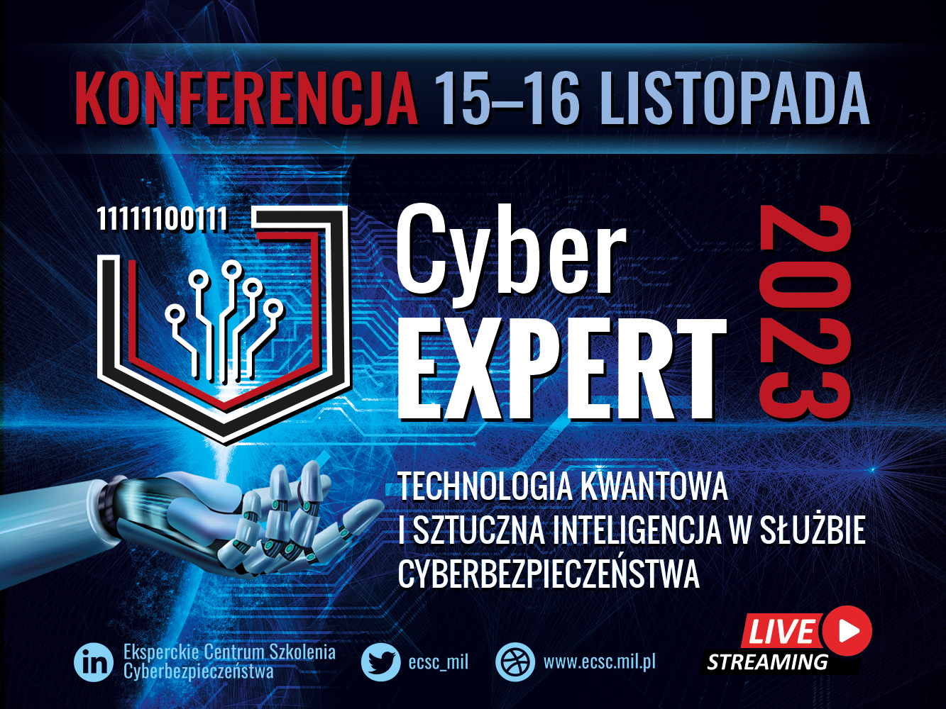 Konferencja CyberEXPERT już 15-16 listopada. Zanurz się w świat Quantum AI