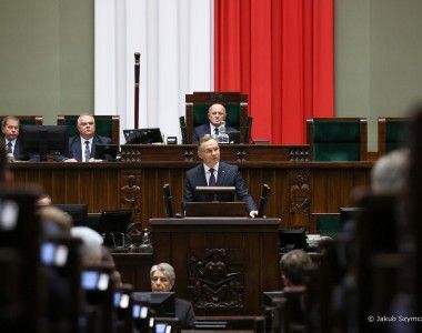 Prezydet Andrzej Duda na inauguracyjnym posiedzeniu Sejmu X kadencji