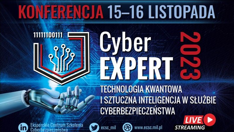 Konferencja CyberEXPERT odbywa się w dniach 15-16 listopada br.
