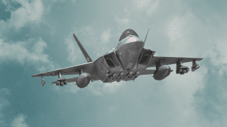 KF-21 z czterema pociskami MBDA Meteor, dwoma MBDA ASRAAM i czterema MBDA Meteor