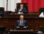 Premier Donald Tusk w czasie expose