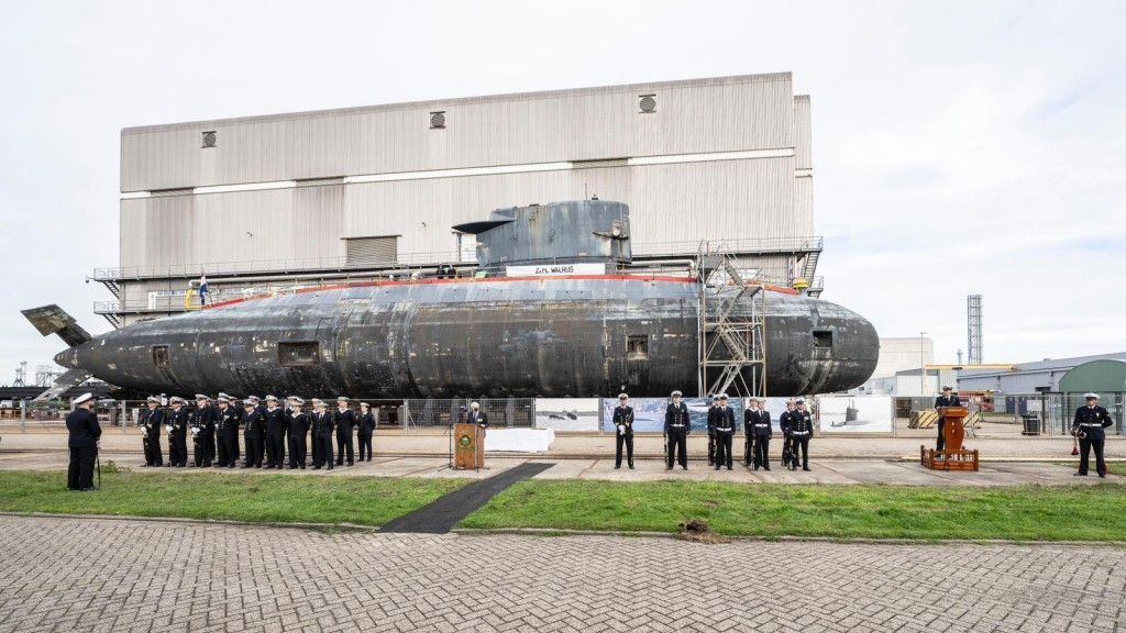 Ceremonia wycofania okrętu podwodnego HNLMS Walrus.