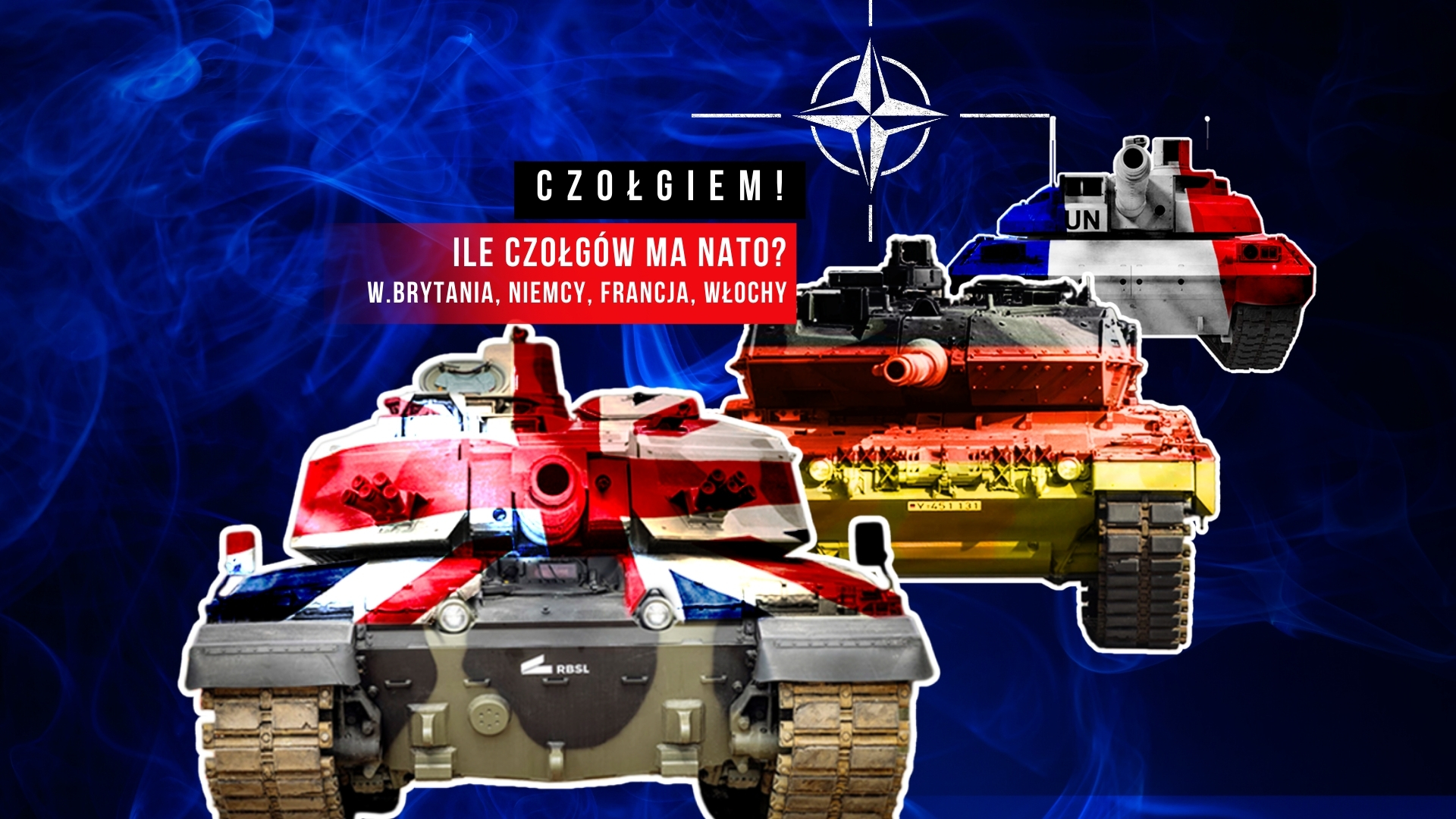 Czołgiem! Ile czołgów ma NATO? Część 1: W. Brytania, Francja, Włochy, Niemcy [WIDEO]
