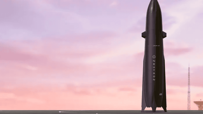 Wizualizacja rakiety Neutron firmy Rocket Lab
