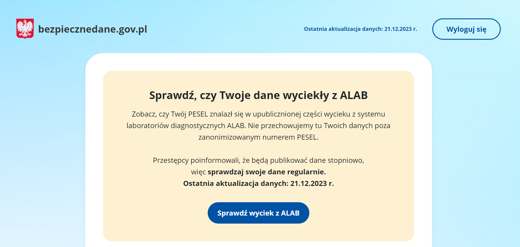 Kolejne dane z ALAB ujawnione. Sprawdź swój PESEL