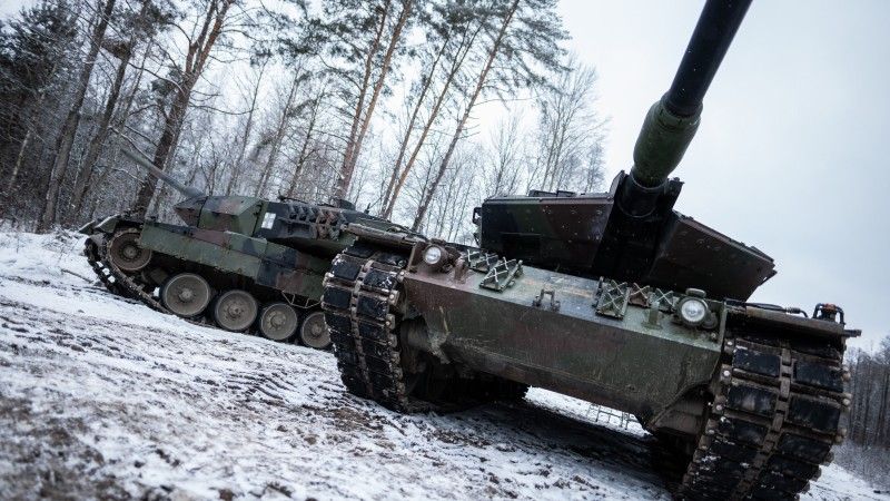 Ukraińskie Leopardy 2A6 wyremontowane na Litwie.
