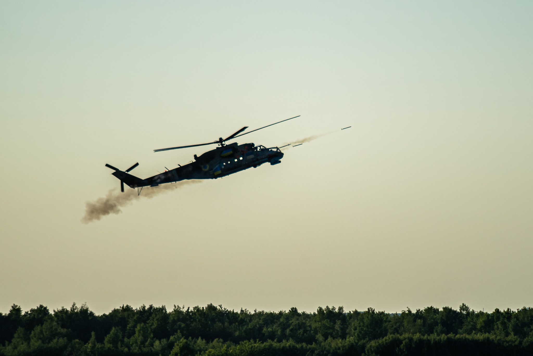 Ukraiński Mi-24 z zachodnim uzbrojeniem