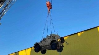 M1240A1 MRAP vehicle.