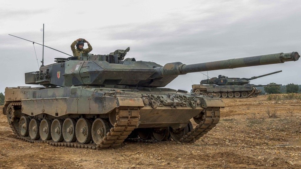 Portugalskie czołgi Leopard 2A6.