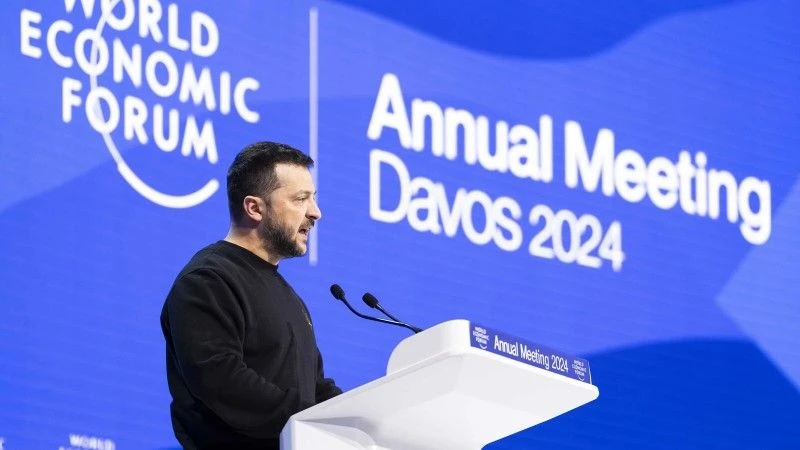 Prezydent Ukrainy w czasie Światowego Forum Ekonomicznego w Davos