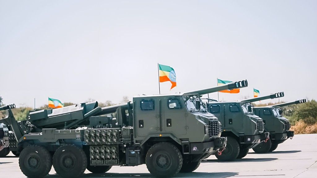 Etiopski system artyleryjski SH-15.