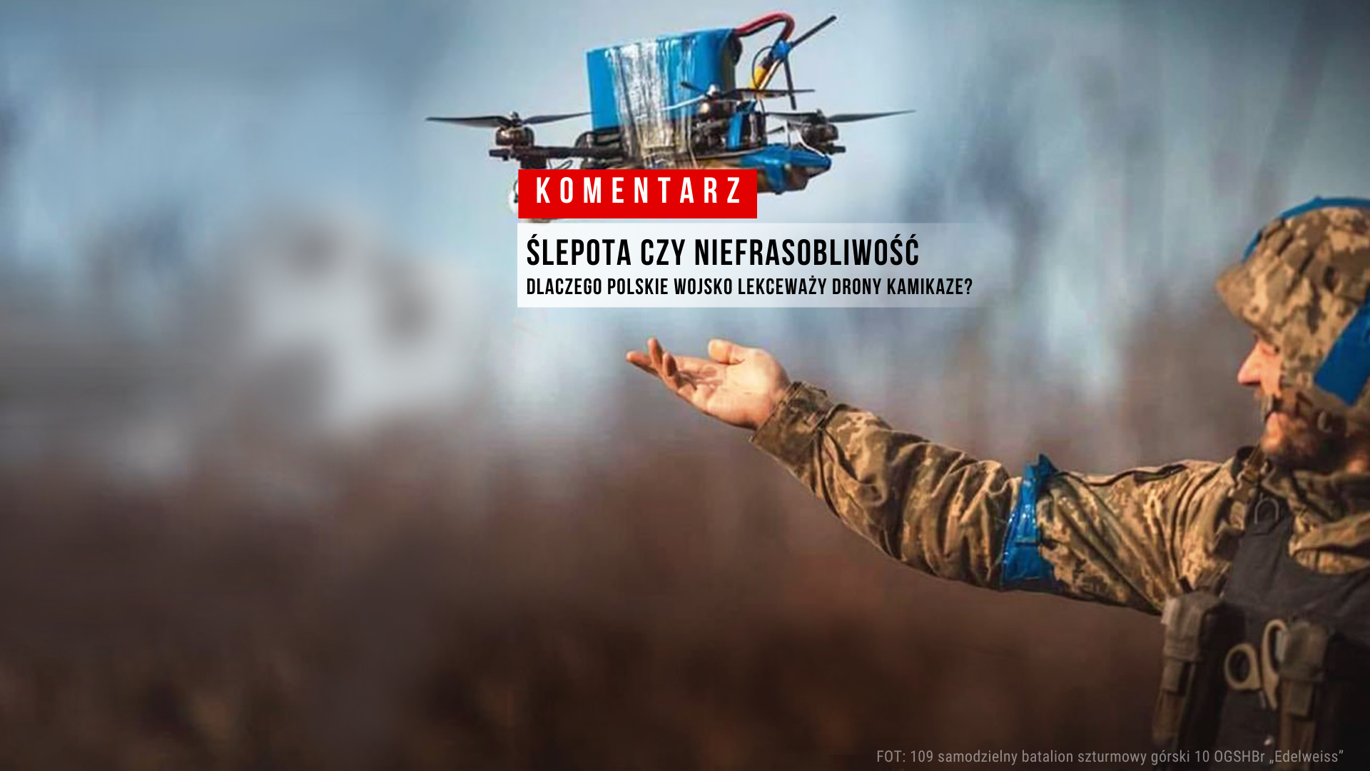Ślepota czy niefrasobliwość? Dlaczego polskie wojsko lekceważy drony kamikaze? [KOMENTARZ]