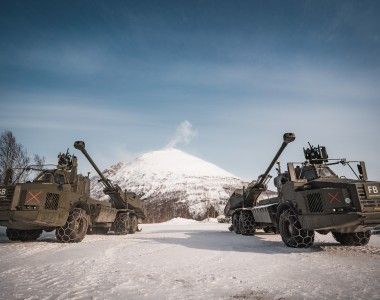 Armatohaubica samobieżna Archer należąca do Szwedzkich Wojsk Lądowych (szw. Svenska armén).