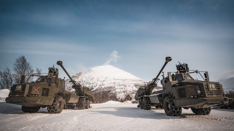 Armatohaubica samobieżna Archer należąca do Szwedzkich Wojsk Lądowych (szw. Svenska armén).