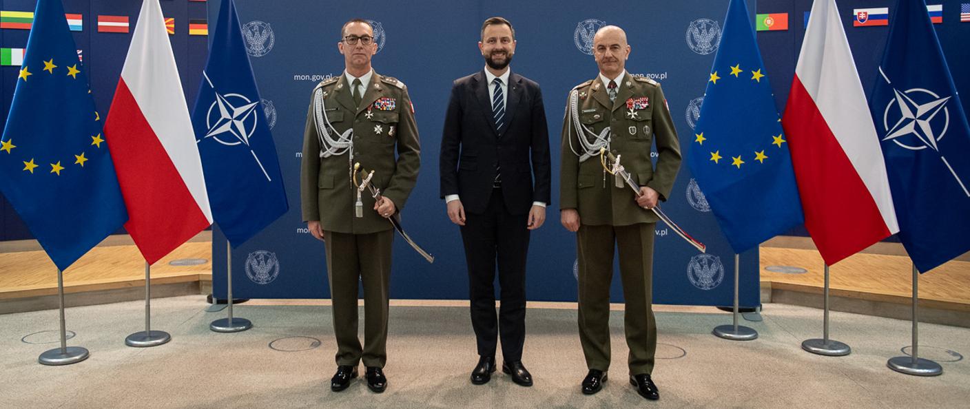 Szef MON do generałów Andrzejczaka i Piotrowskiego: dziękuję i zapraszam do współpracy