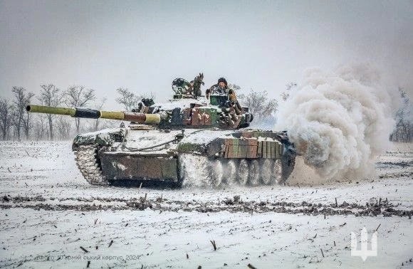 Ex-polski PT-91 na Ukrainie.