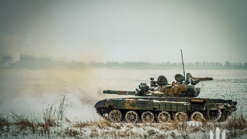 Ex-polski PT-91 na Ukrainie