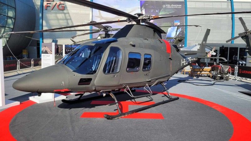 AW109 Trekker na targach MSPO w 2023 roku.