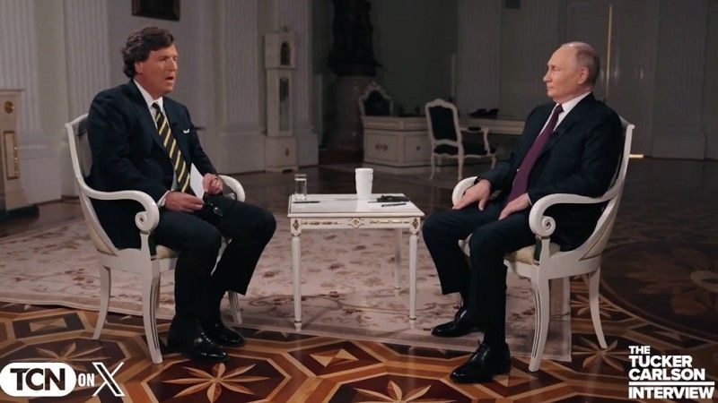 Wywiad Tuckera Carslona z Wladimirem Putinem. Luty 2024 r.