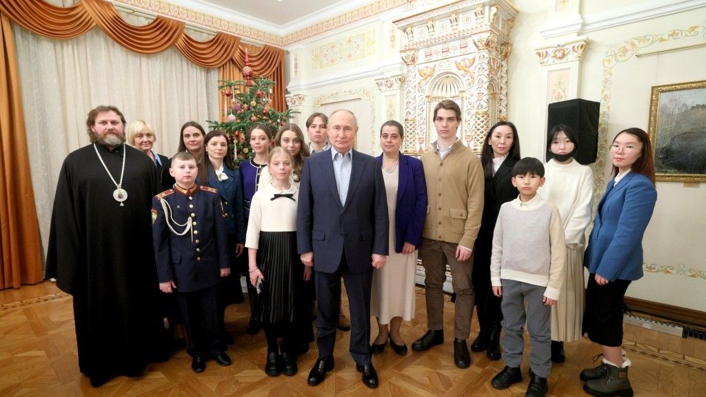 Wigilijne spotkanie Władimira Putina z członkami rodzin żołnierzy, którzy zginęli podczas wojny na Ukrainie