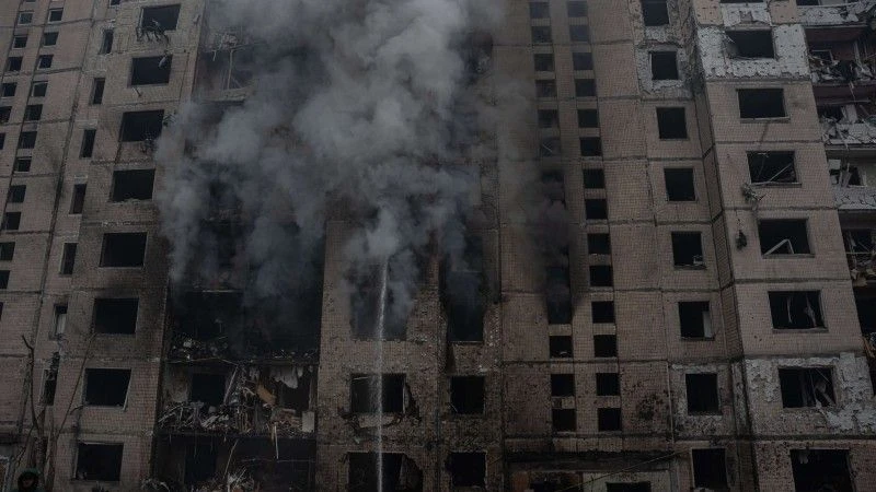 ukraina wojna inwazja Rosji ataki na kijów