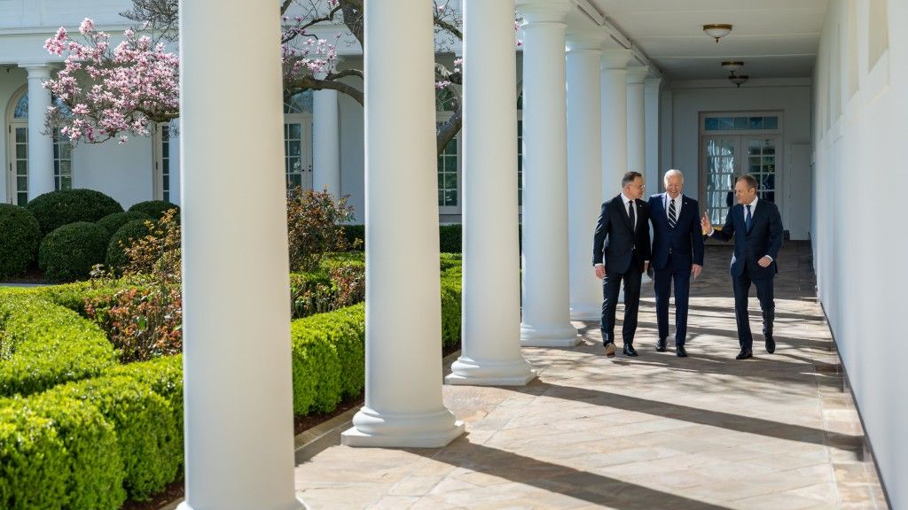 Spotkanie prezydenta USA Joe Bidena z prezydentem RP Andrzejem Dudą i premierem RP Donaldem Tuskiem.
