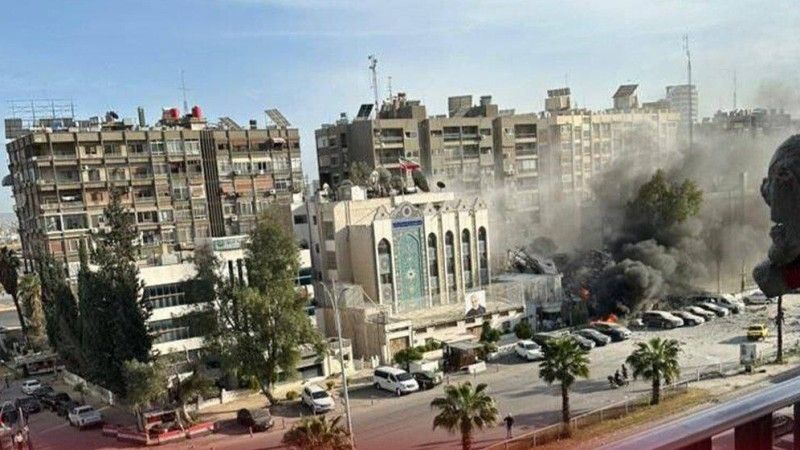 Irańskie przedstawicielstwo dyplomatyczne w Damaszku po izraelskim ataku