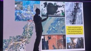 Gen. bryg. Mariusz Chmielewski podczas prelekcji pt. „Battlespace Digitalisation - how algorithms & software shape future warfighting”